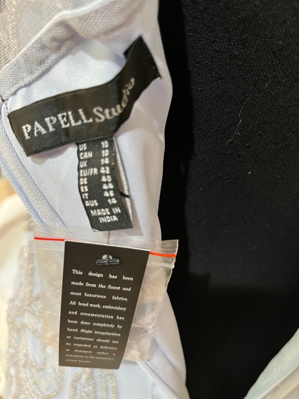 Adrianna Papell Studio beaded maxi dress, size 10, NWT - Picture 12 of 16